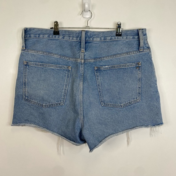 Madewell Size 33 "The Perfect Jean Short" Distressed Denim Shorts Bottoms - Picture 2 of 4